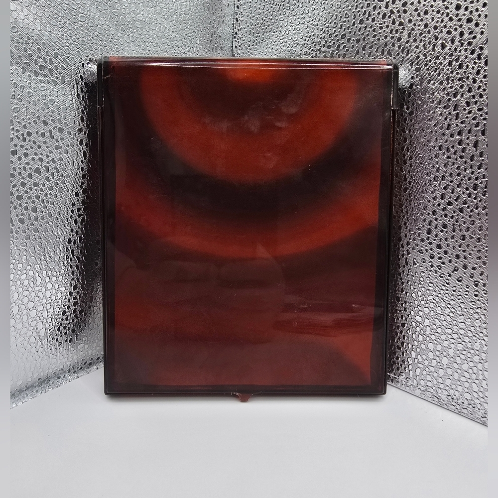 Vintage Kimball & Young Faux Tortoise Shell Makeup Folding Double-Sided Mirror